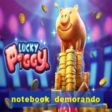 notebook demorando para ligar tela preta